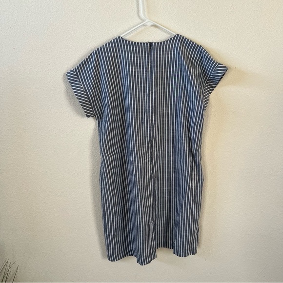 Appleseed’s Blue and White Striped Easy Loose Fit Dress Size 16 - Picture 8 of 12